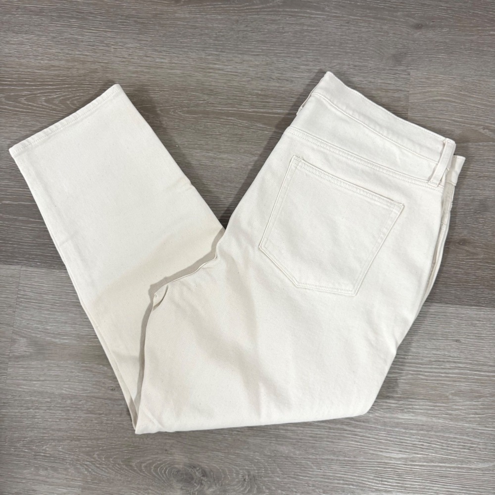 NWT J.Crew Classic Vintage Jeans Women 35 Cream All Day Stretch Straight‎ Leg